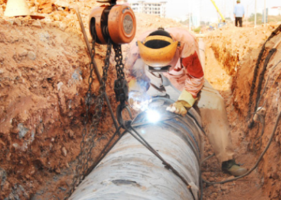 防爆手拉葫蘆用于燃氣管道施工現(xiàn)場